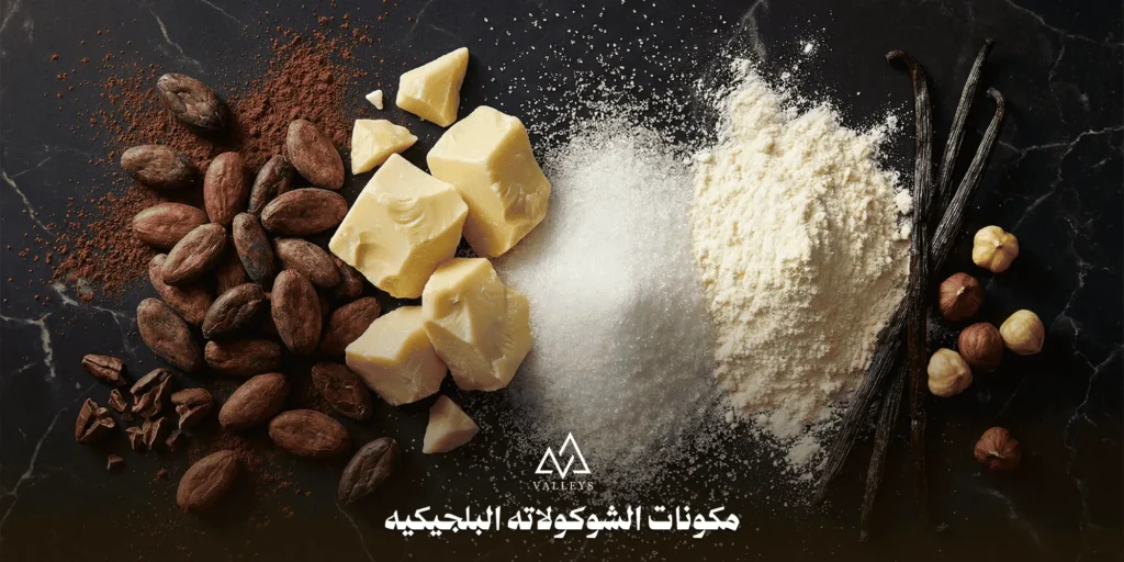 مكونات الشوكولاته البلجيكيه