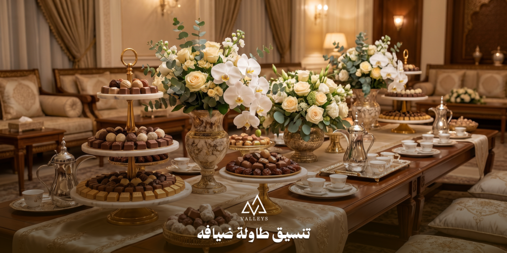 تنسيق طاولة ضيافه