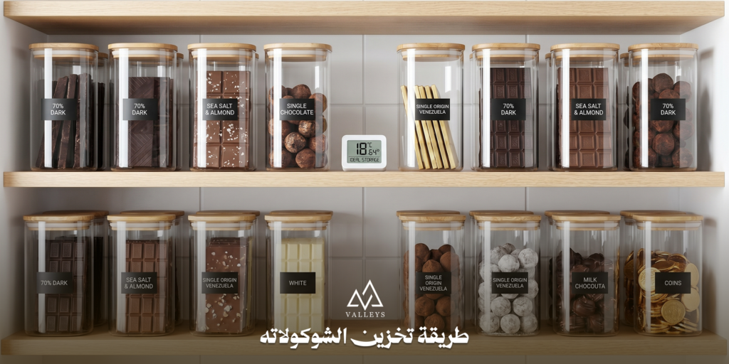 طريقة تخزين الشوكولاته