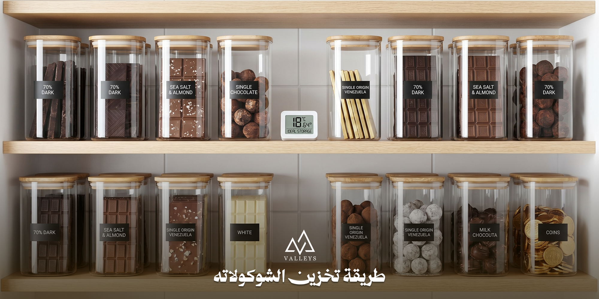 طريقة تخزين الشوكولاته
